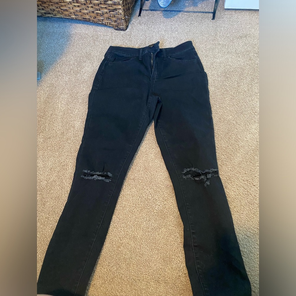 4 pack of black jeans